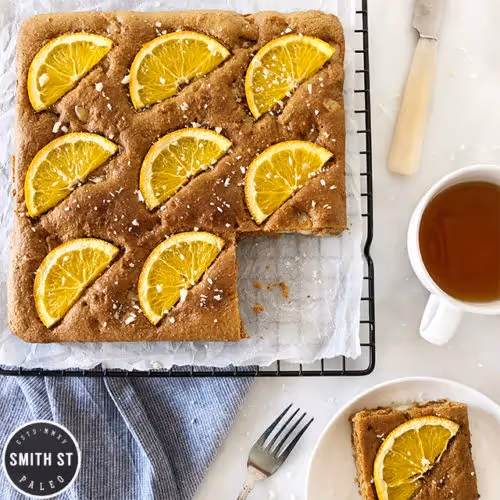 Orange & Macadamia Blondies