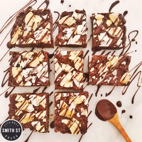 Raw Banana Coconut Brownies