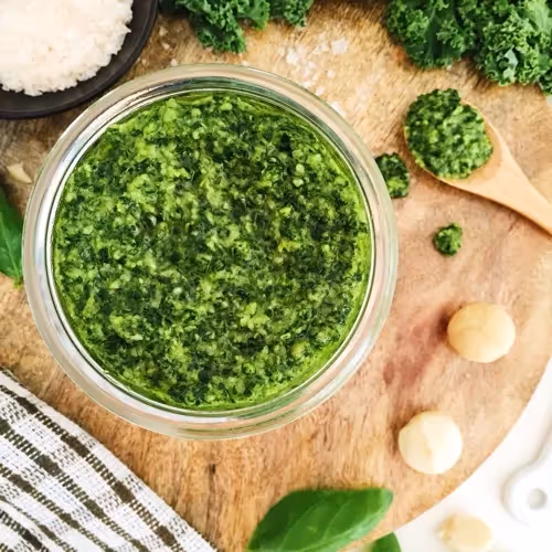 Kale and Macadamia Pesto