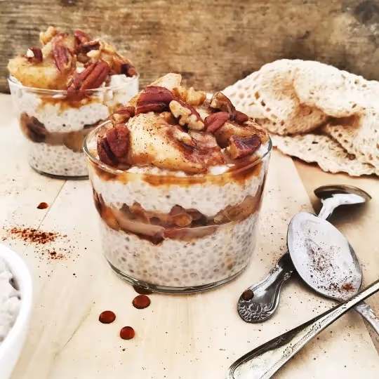 Caramel Banana Chia Pudding