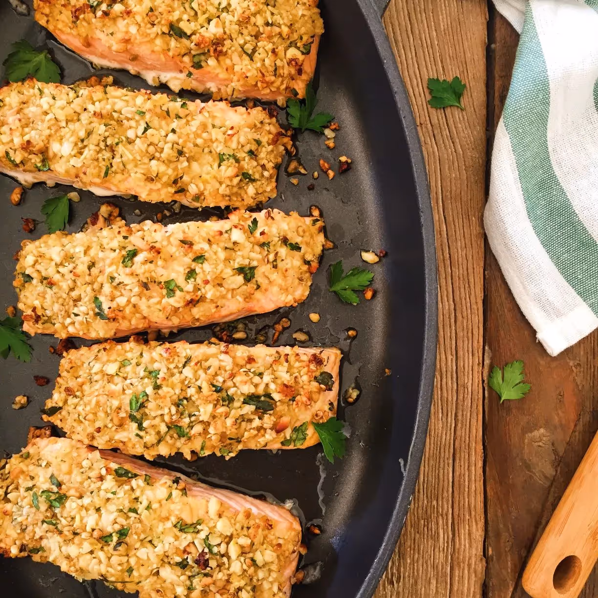 Nut Crusted Salmon