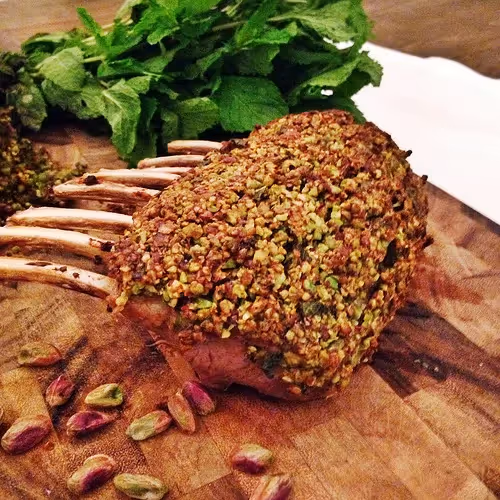 Pistachio Crusted Rack of Lamb