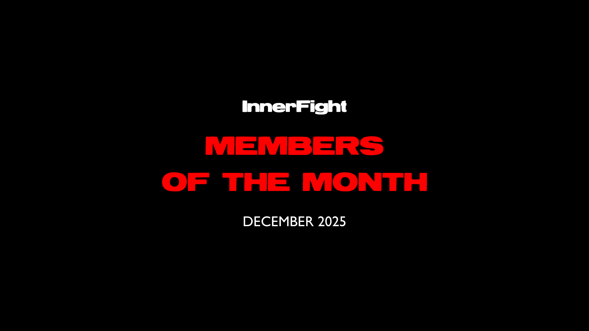 December Members of the Month