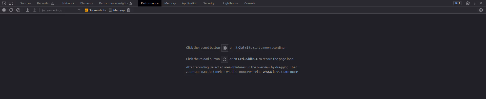 Chrome DevTools Performance Recording