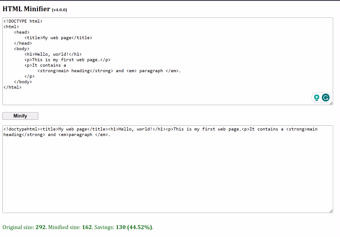 HTML-minifier
