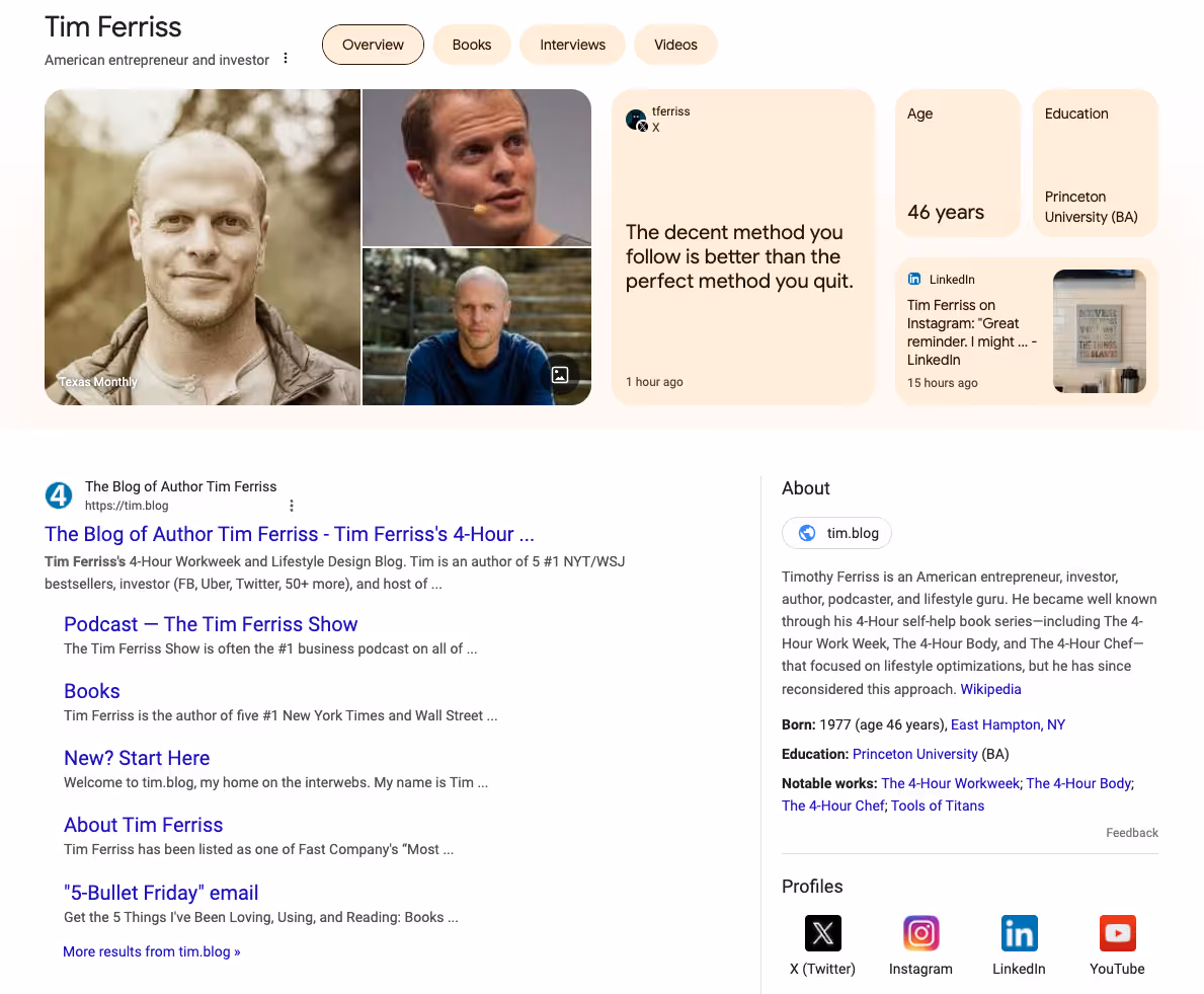 Another Author Schema example