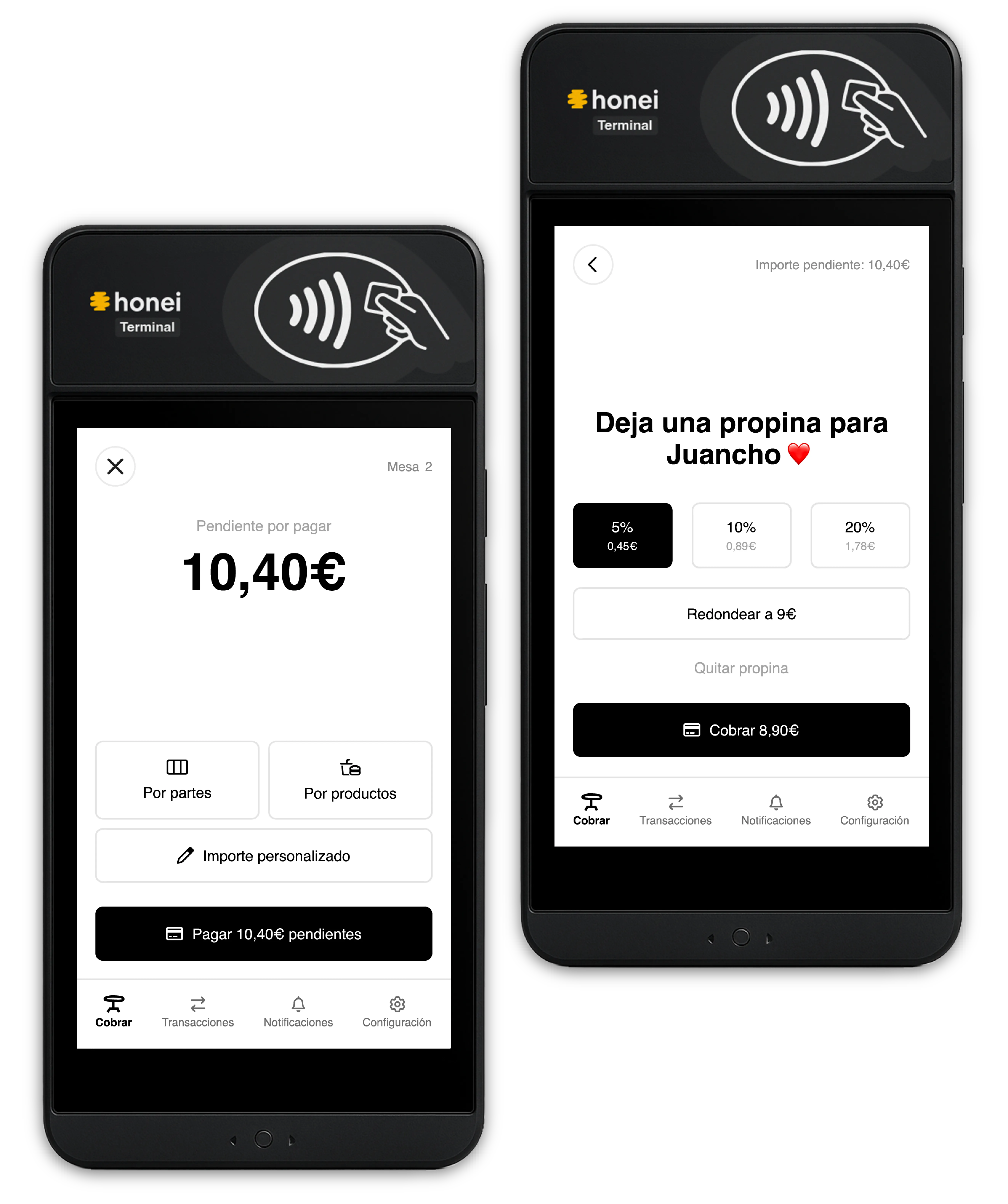 Honei Terminal - Mockup producto