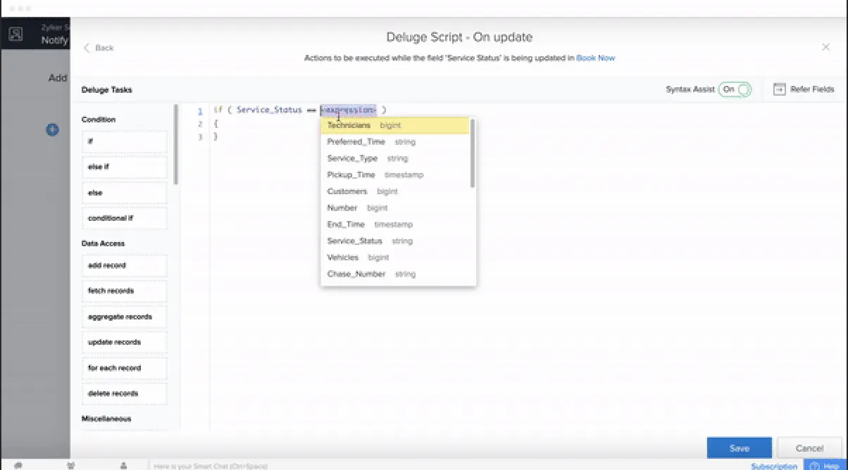Интерфейс drag and drop в Zoho в парадигме low-code - KT.Team