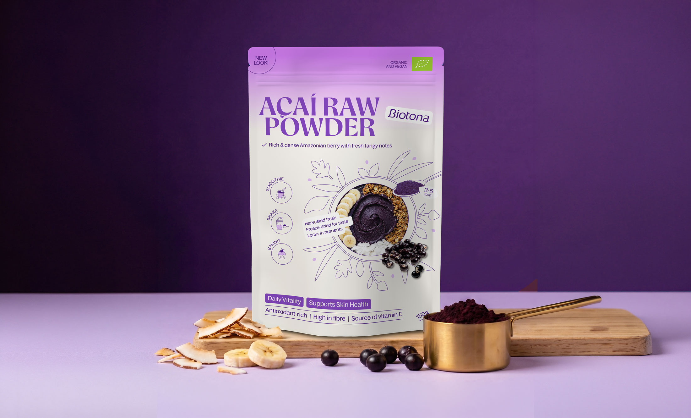 Biotona Acai Packaging Design