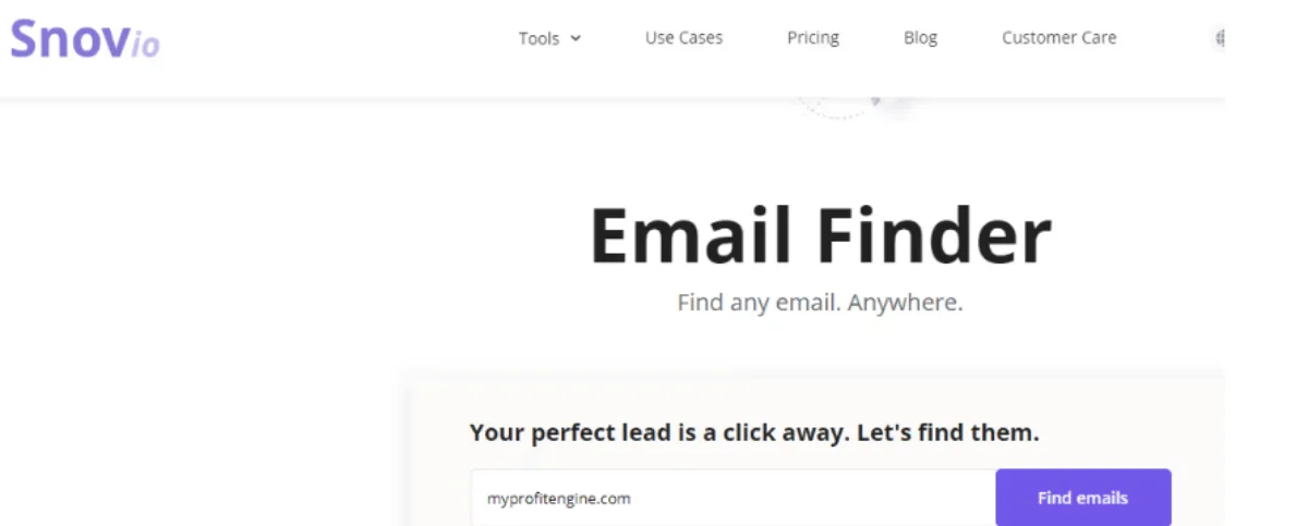 Snov.io Homepage