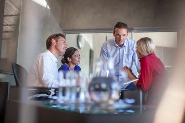 team in a meeting