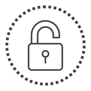 a padlock with a key inside of it