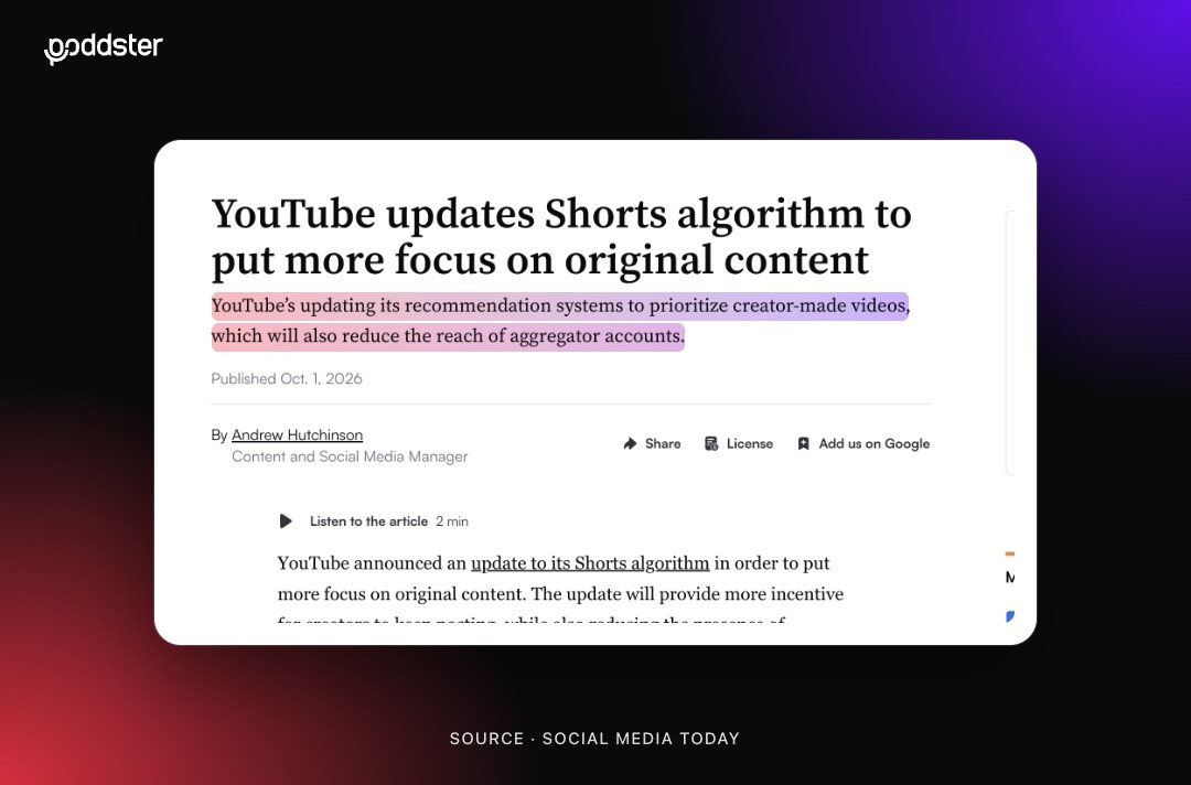 Platforms Now Reward Original Content. How to Post Podcast Clips That Count