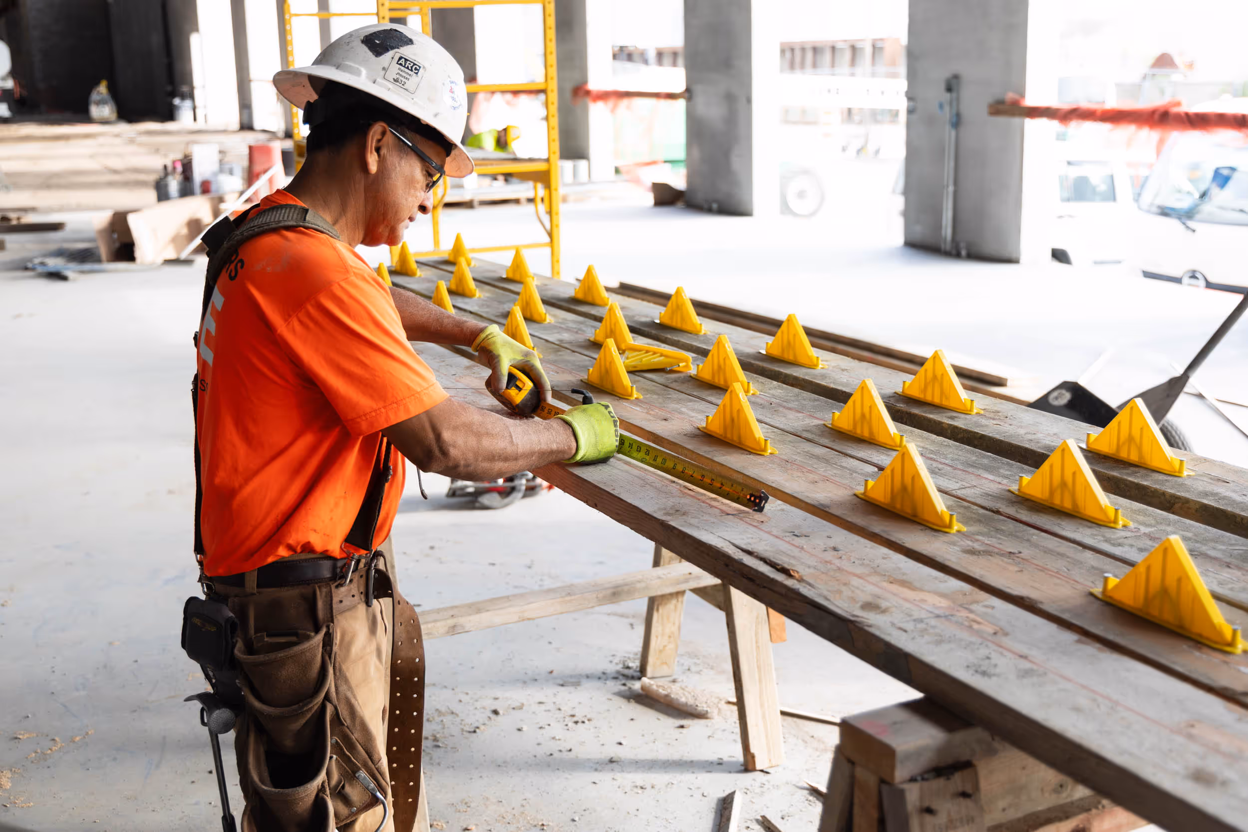 American Highway’s American Diamond™ System with diamond-shaped dowels installed in highway concrete pavement, ensuring superior joint stability. Close-up of American Diamond™ System in airport runway concrete, providing durable load transfer for high-traffic environments.