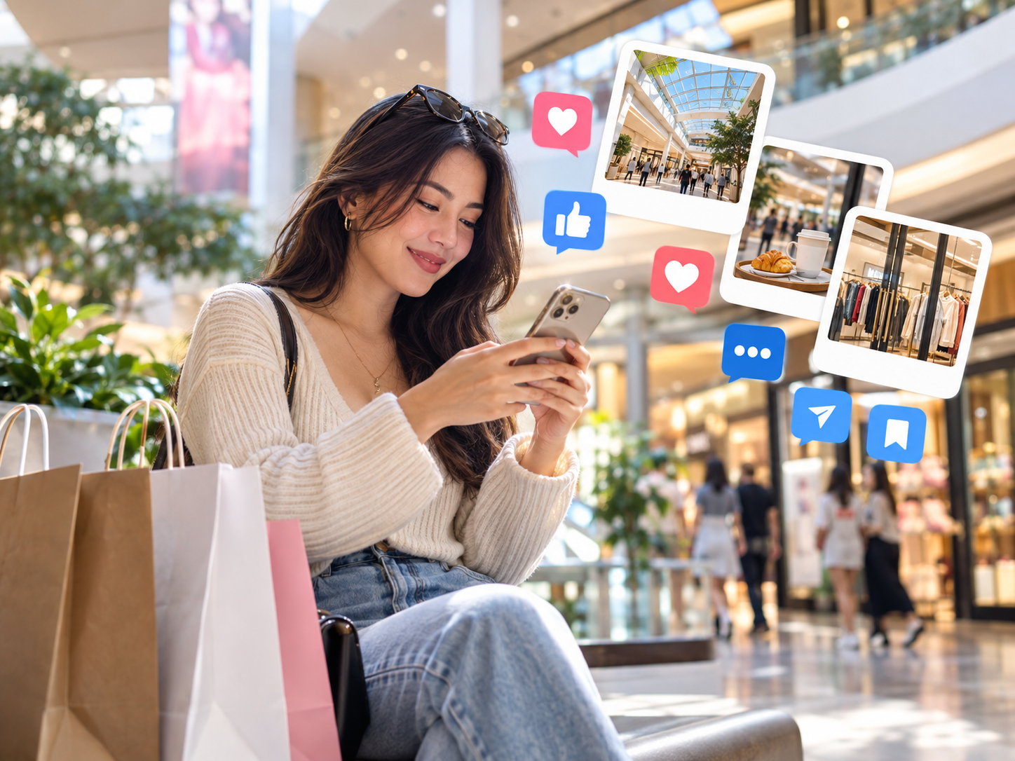 shopping centre social media metrics
