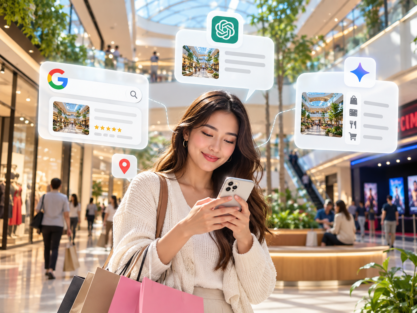 AEO GEO shopping centre SEO