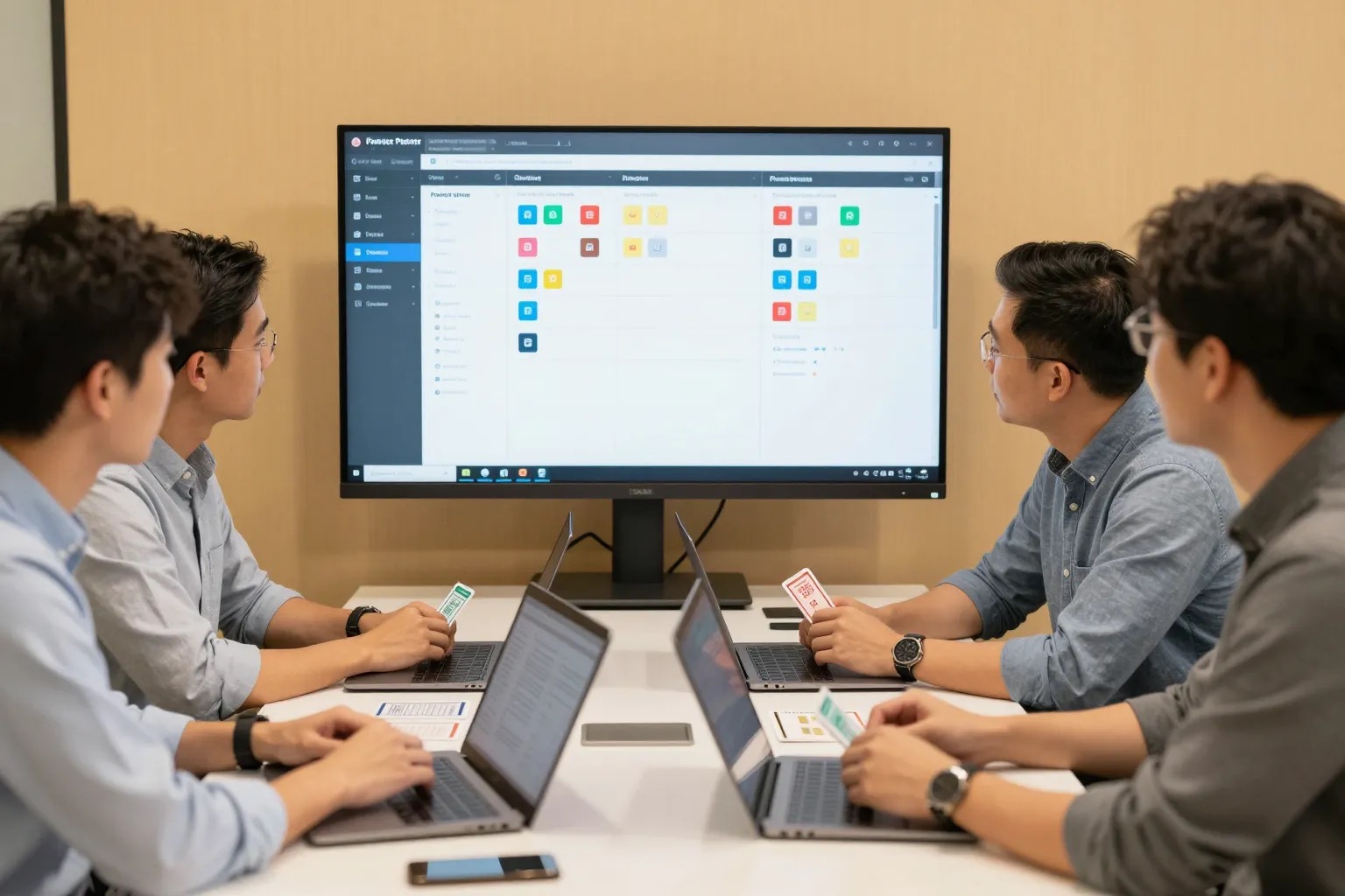 Sprint Planning : Product Owner et équipe en session de planification agile