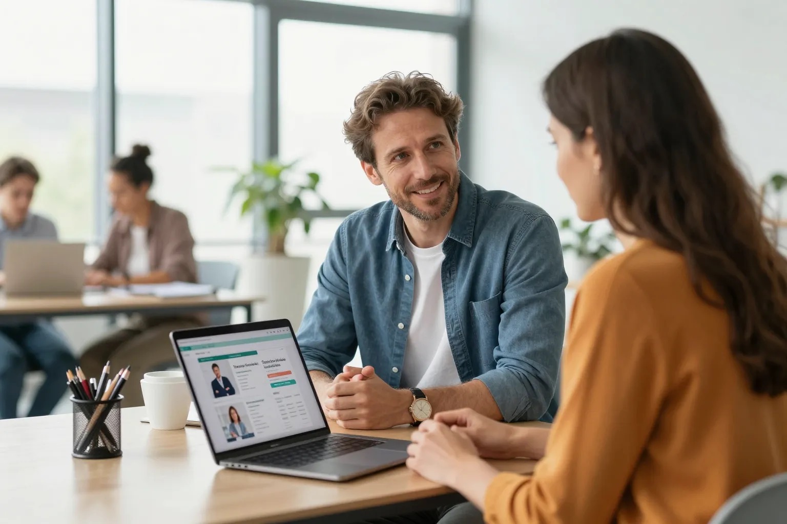 CPF Reconversion 2026 : conseiller formation accompagnant un professionnel en reconversion