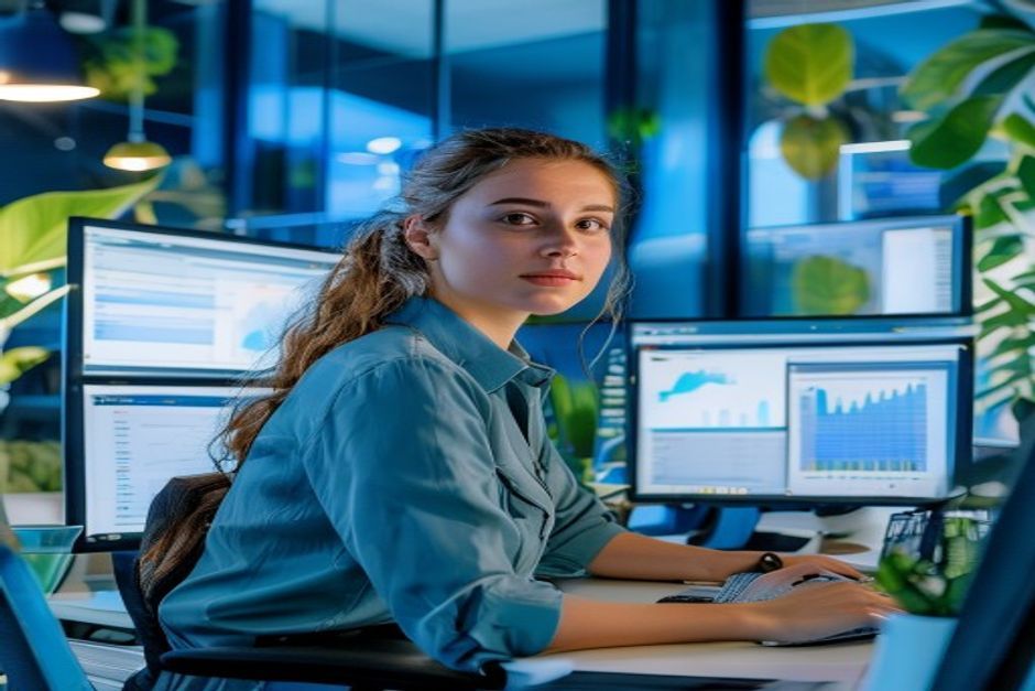 Microsoft Azure Certifications 2026 : développeuse IT travaillant sur dashboards cloud Azure