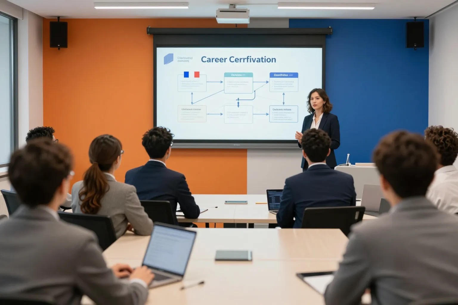 Top 10 formations CPF 2026 : groupe de professionnels français en formation certifiante