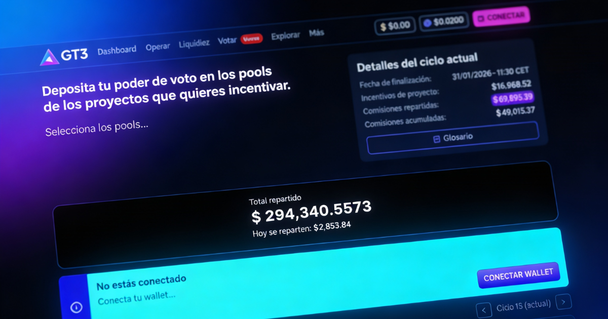 GT3 Finance: el DEX que reparte dividendos reales cada mes