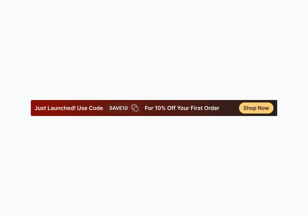 First Order Promo Code