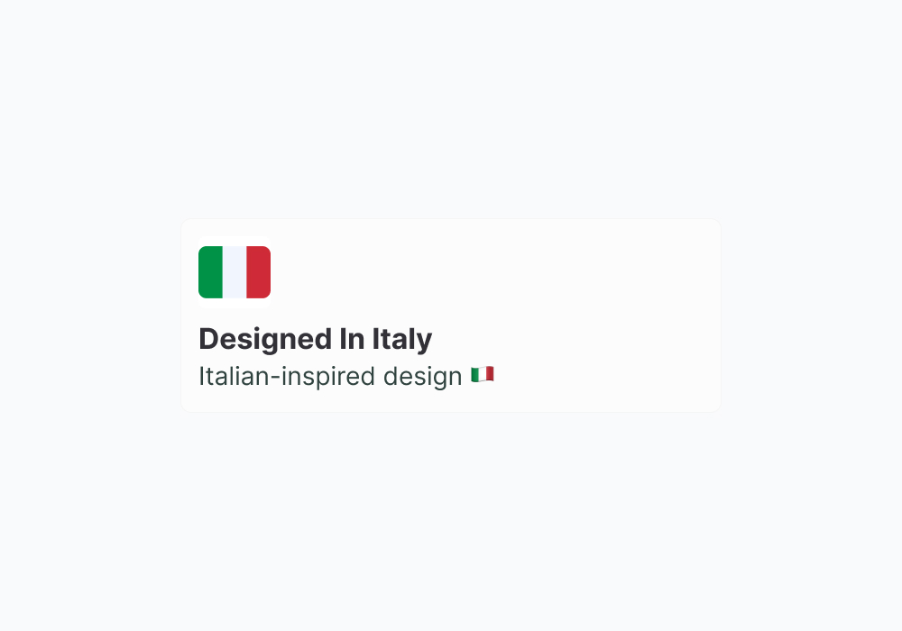Designed in Italy