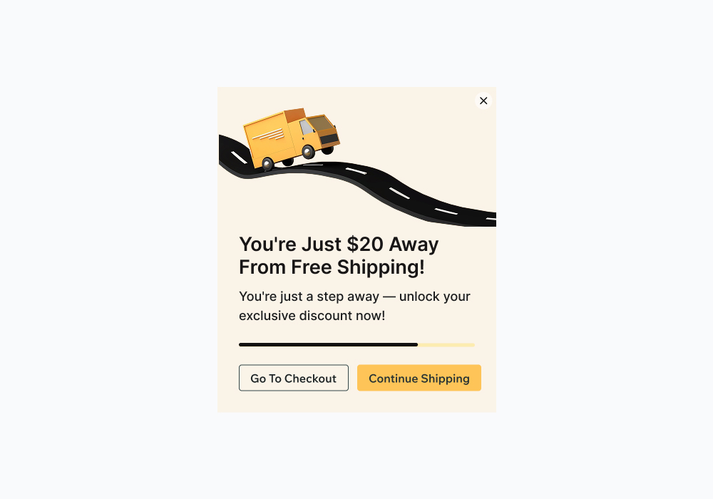 Just $20 Away From Free Shipping