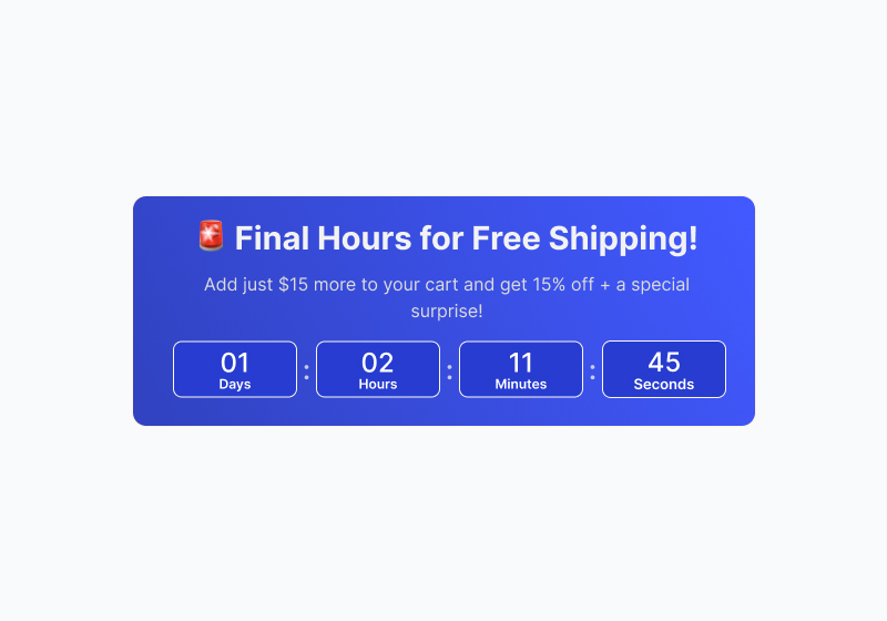 Final Hours for Free Shipping