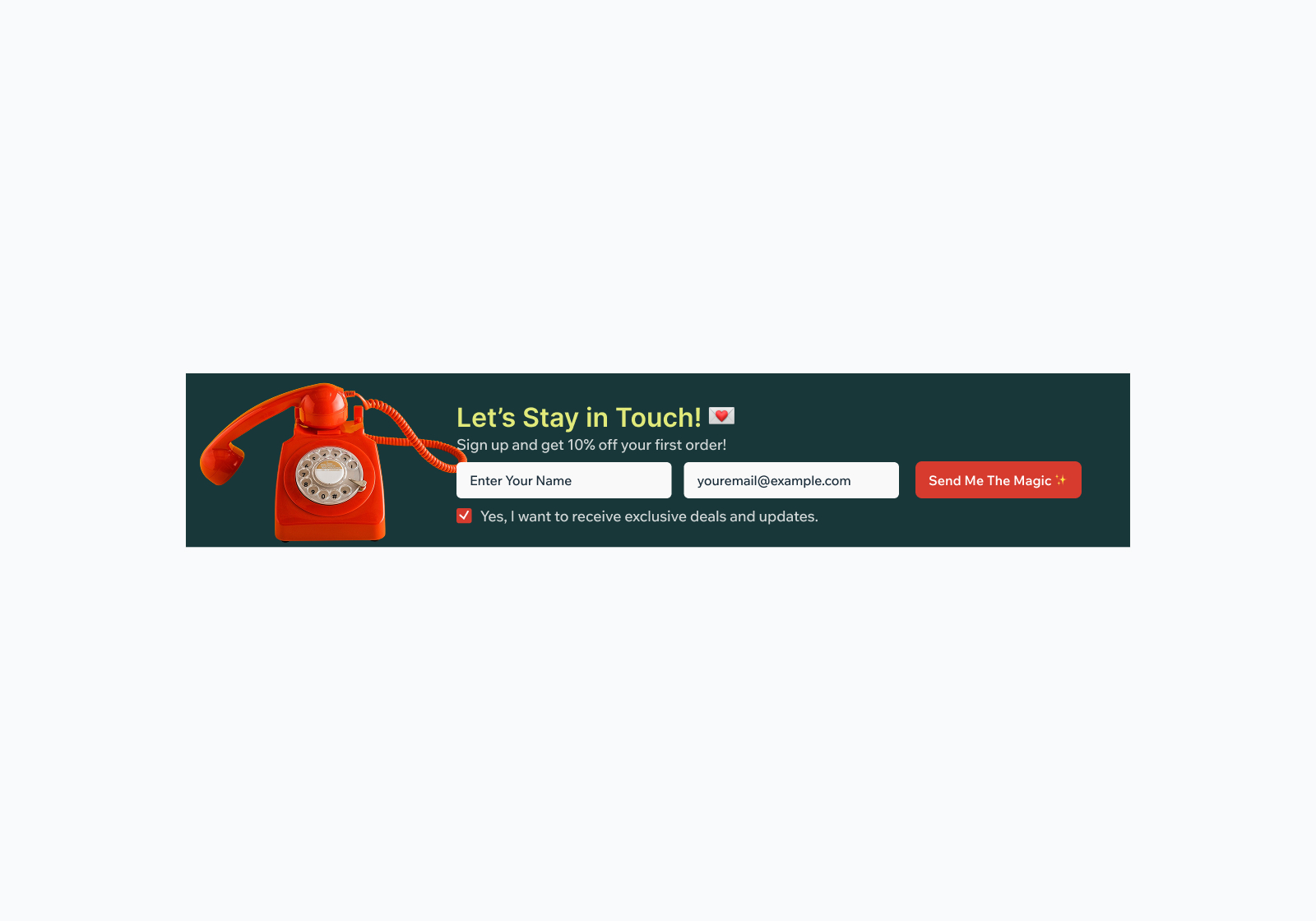 Let’s Stay in Touch