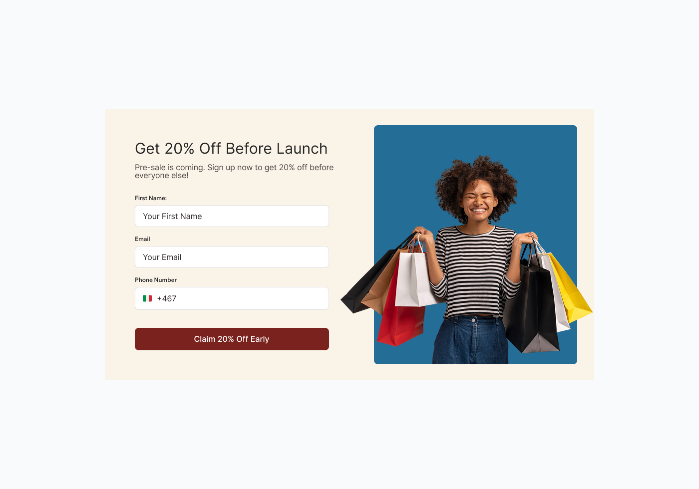 Get 20% Off Before Launch