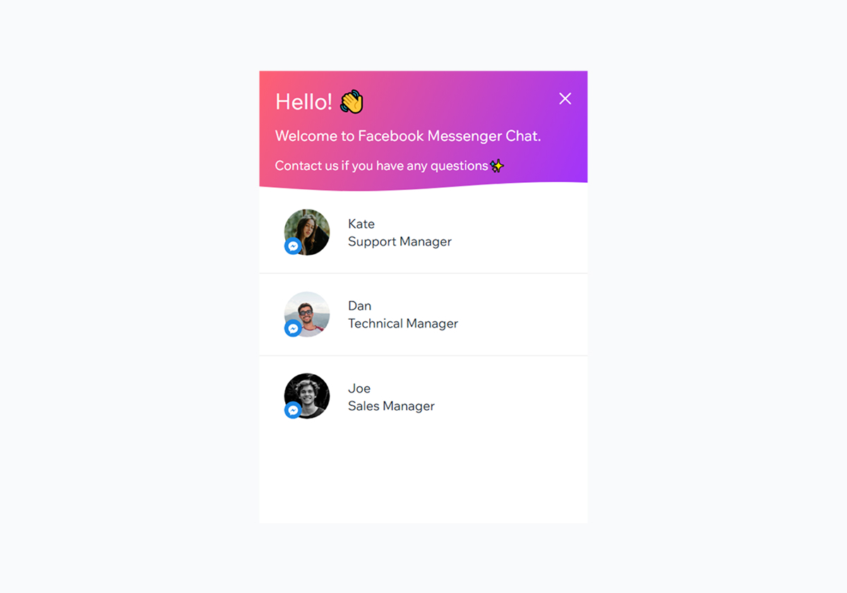 Messenger Chat - [Bottom Right] - Pink & Purple