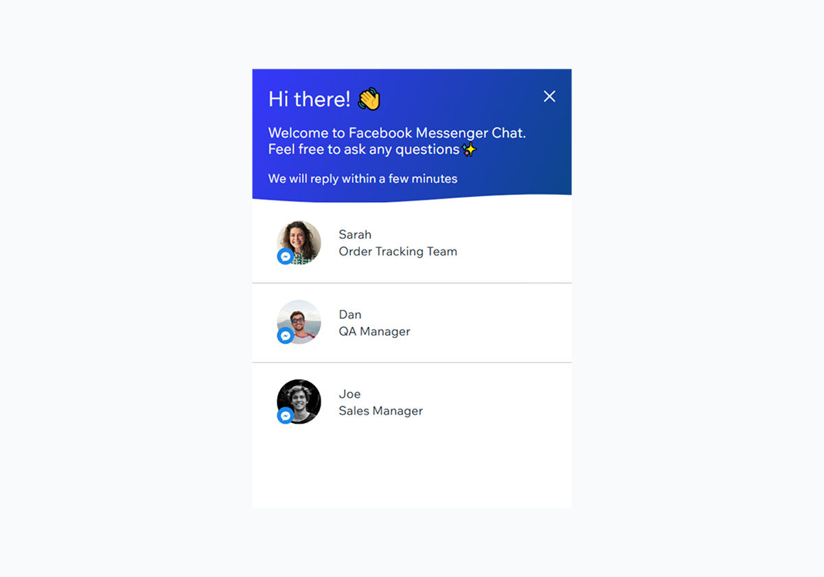 Messenger Chat - [Top Right] - Dark Blue Shades