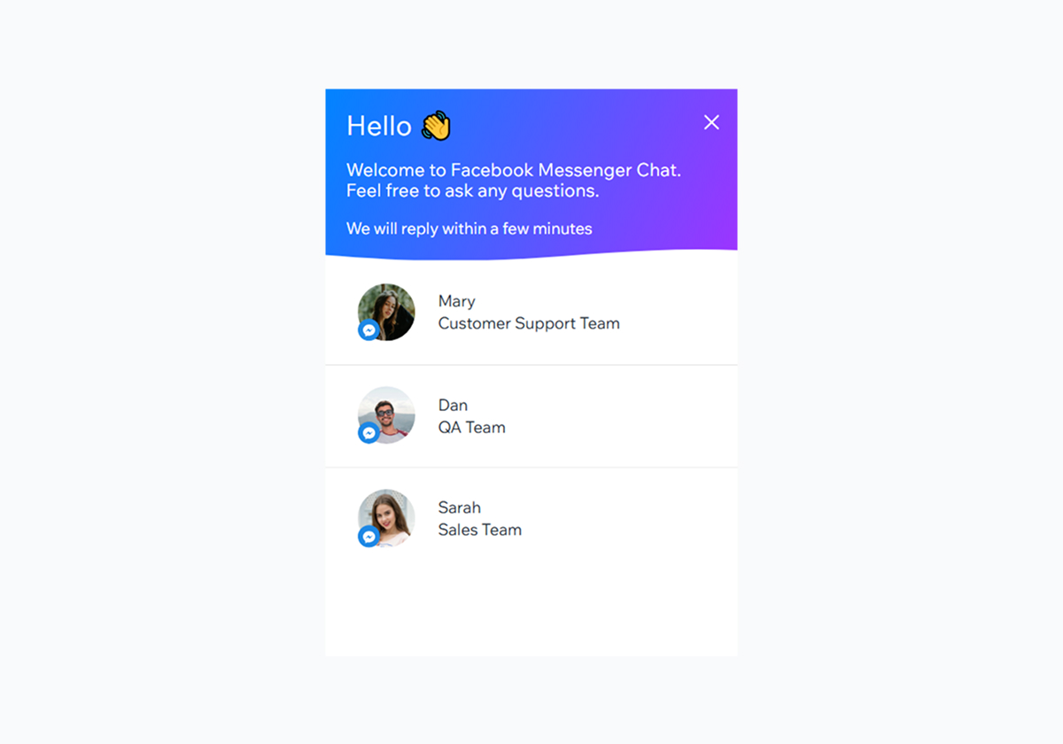 Messenger Chat - [Bottom Left] - Blue & Purple