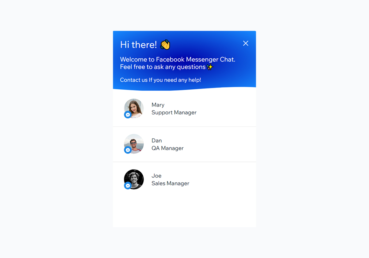 Messenger Chat - [Bottom Right] - Radial Blue