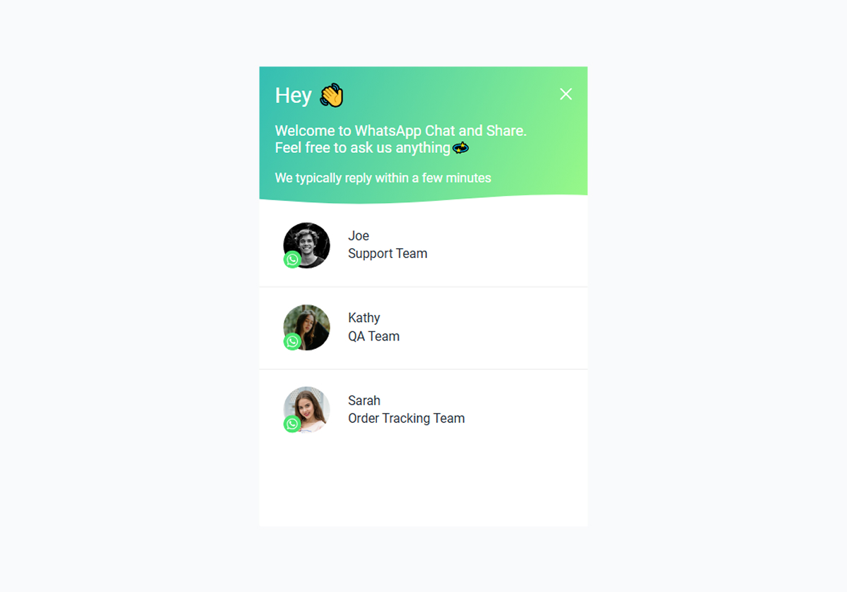 Whatsapp Chat - [Bottom Right] - Light Green