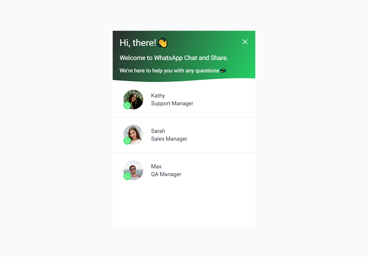 Whatsapp Chat - [Bottom Left] - Charcoal + Light Green