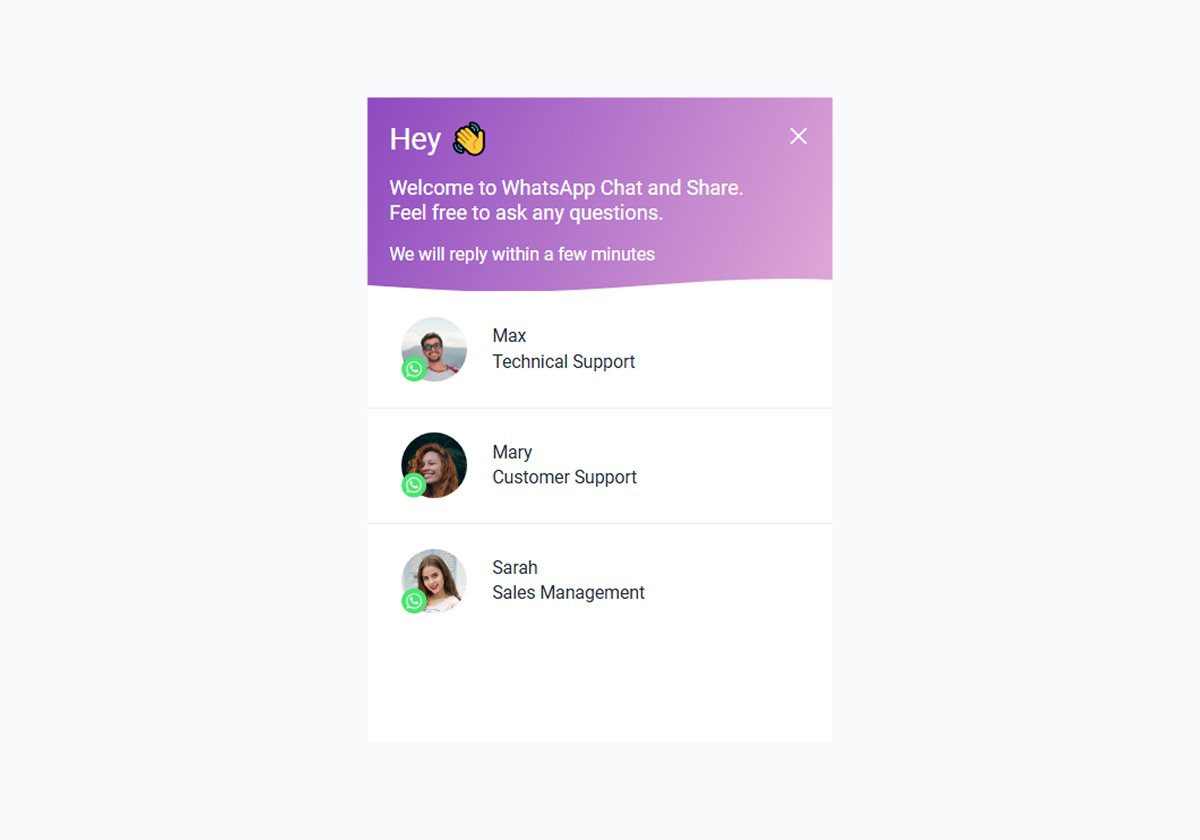 Whatsapp Chat - [Top Right] - Pink