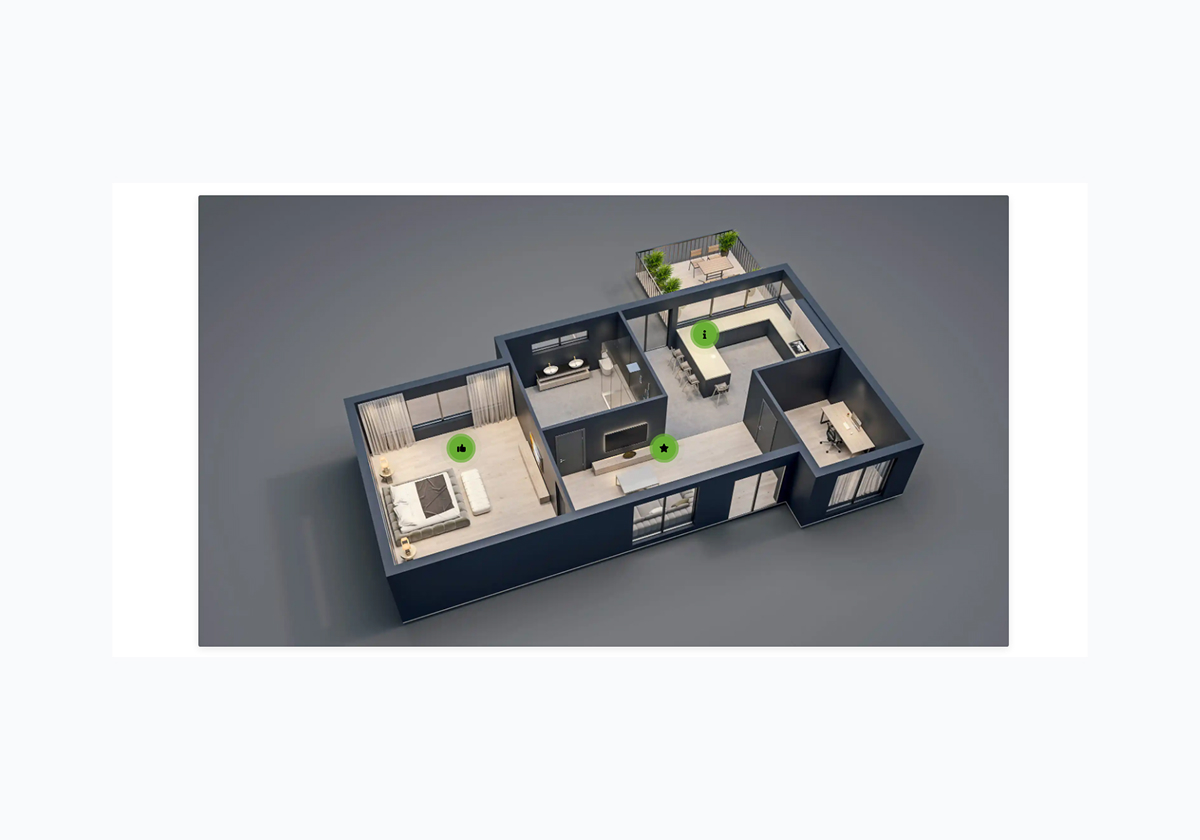 Image Hotspot - House plan