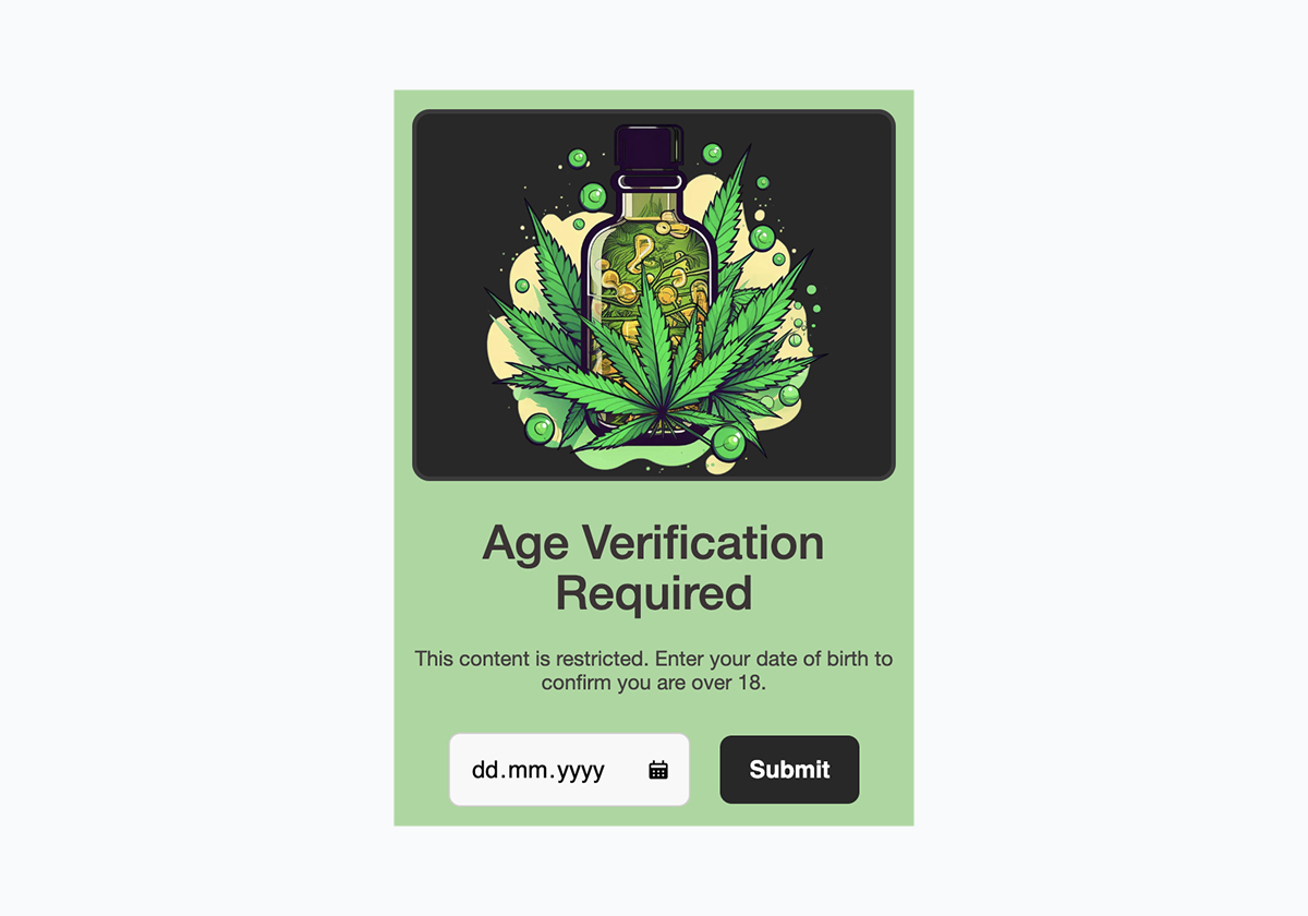 Age Verification - Green Herbal Gate