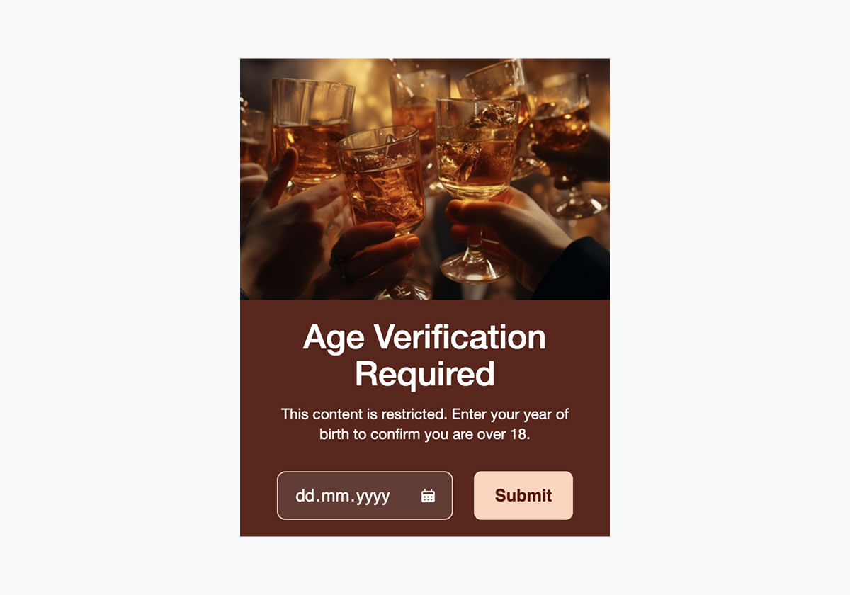 Age Verification - Spirits Lounge Access