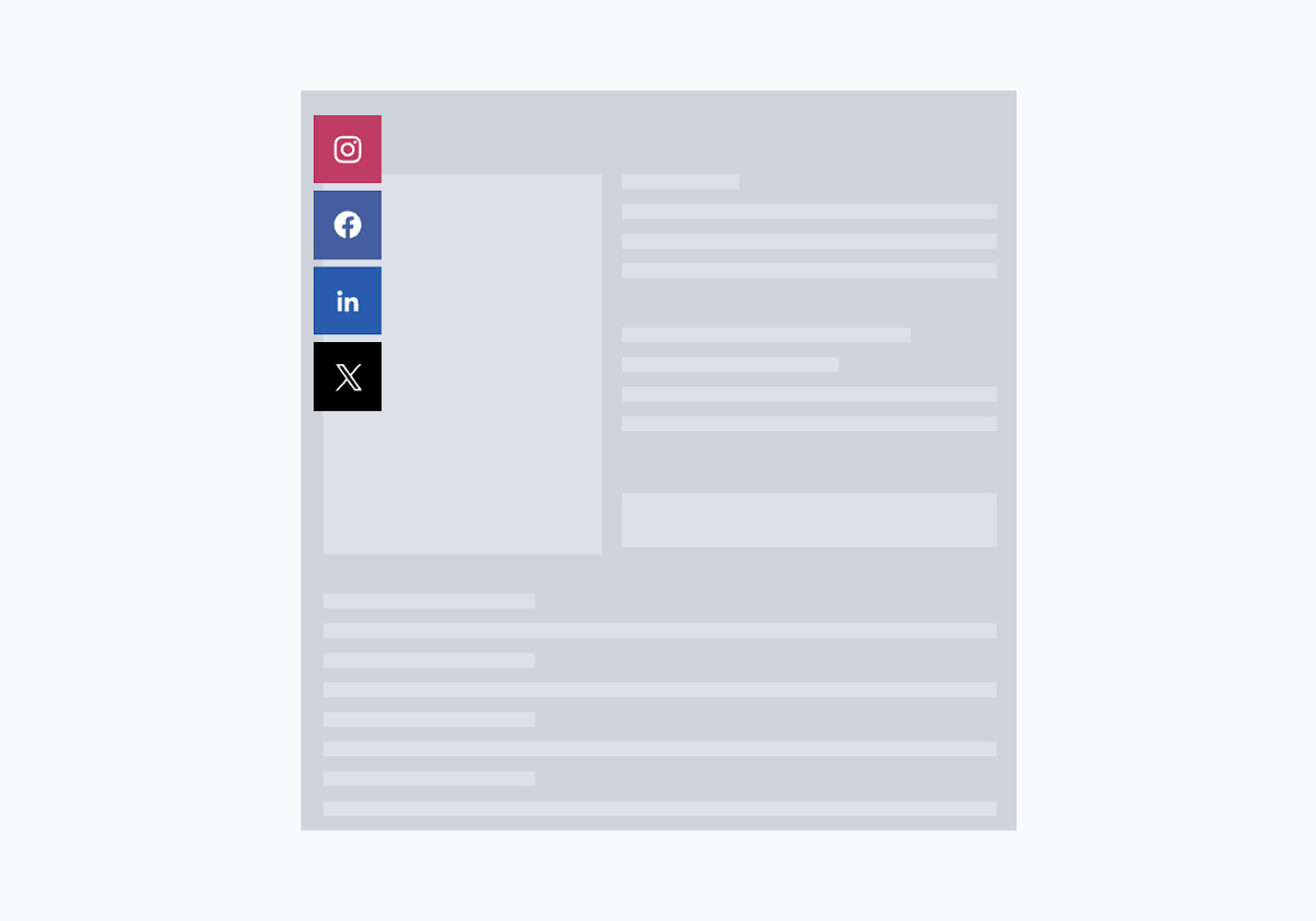 Left Top Position - Template 1