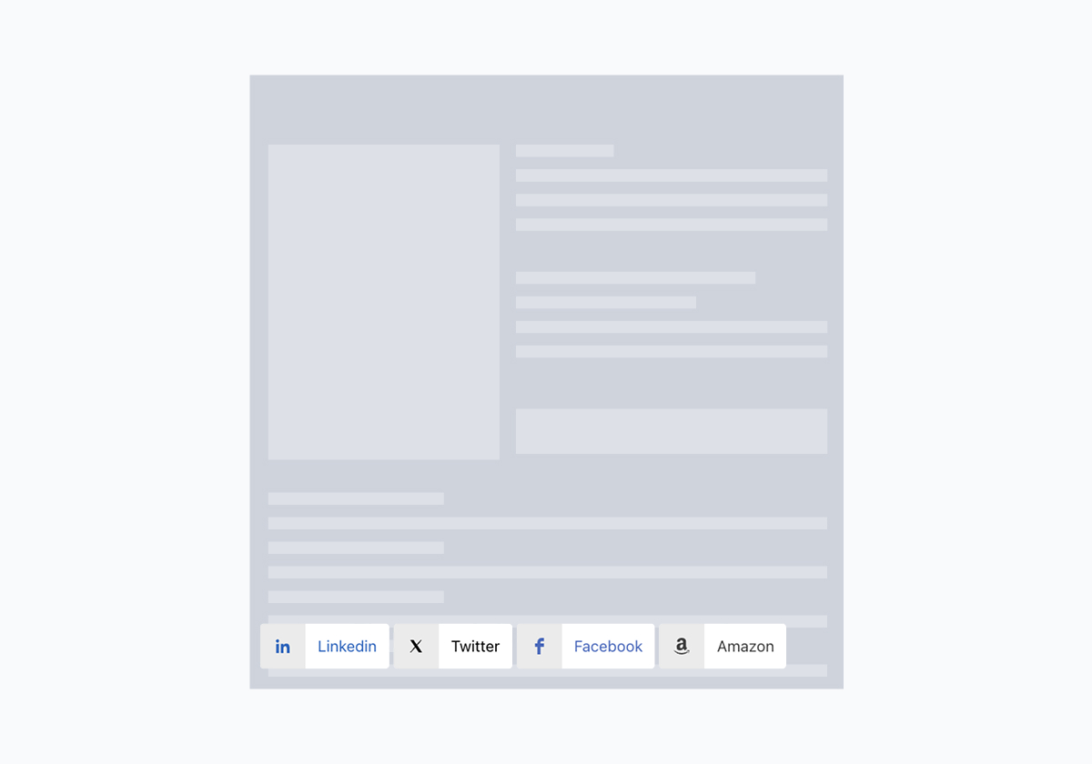 Left Bottom Position - Template 1