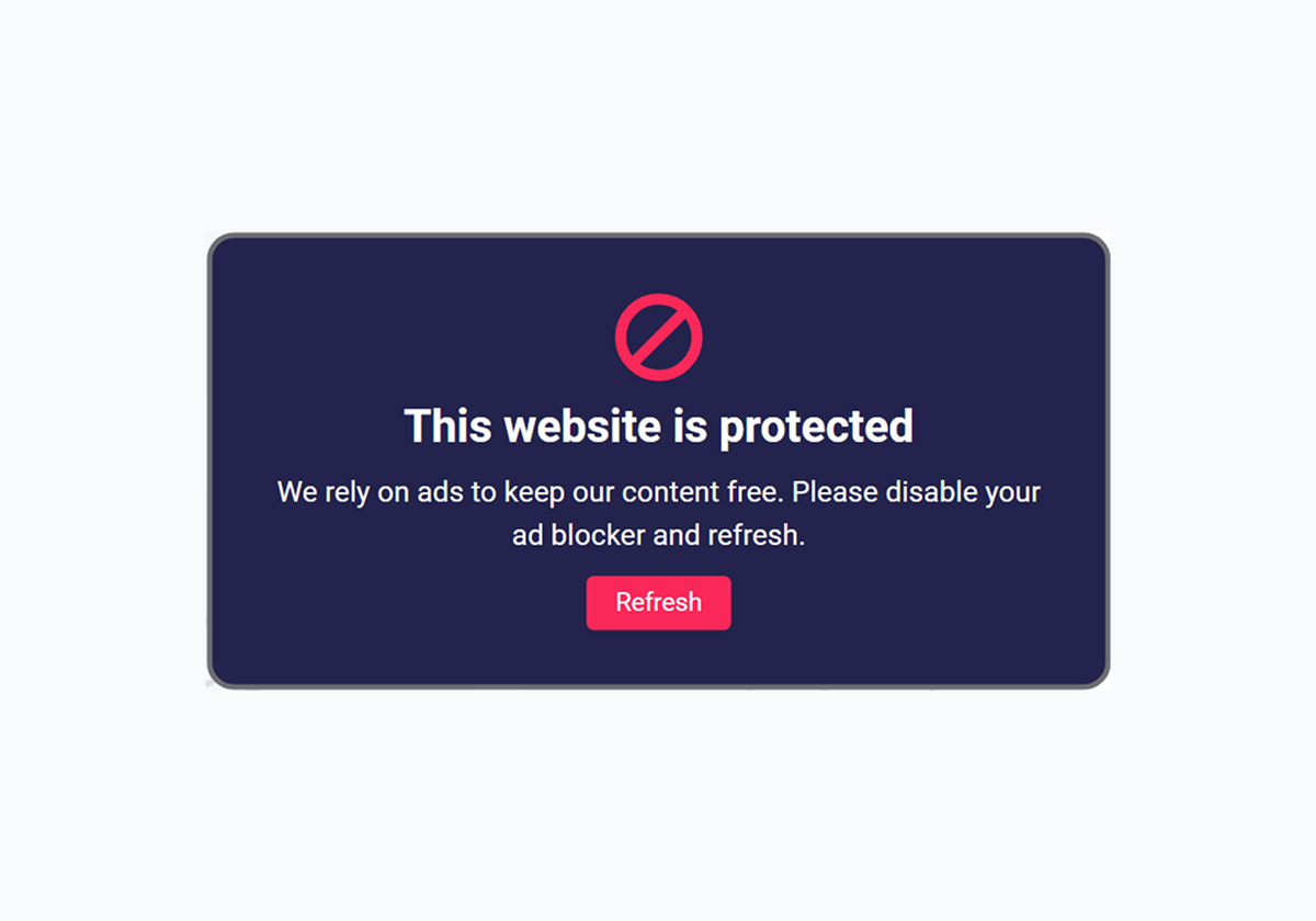 Ad Blocker - [Slide-in Right] - Dark Blue