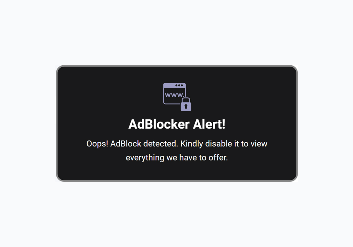 Ad Blocker - [Slide-in Right] - Black