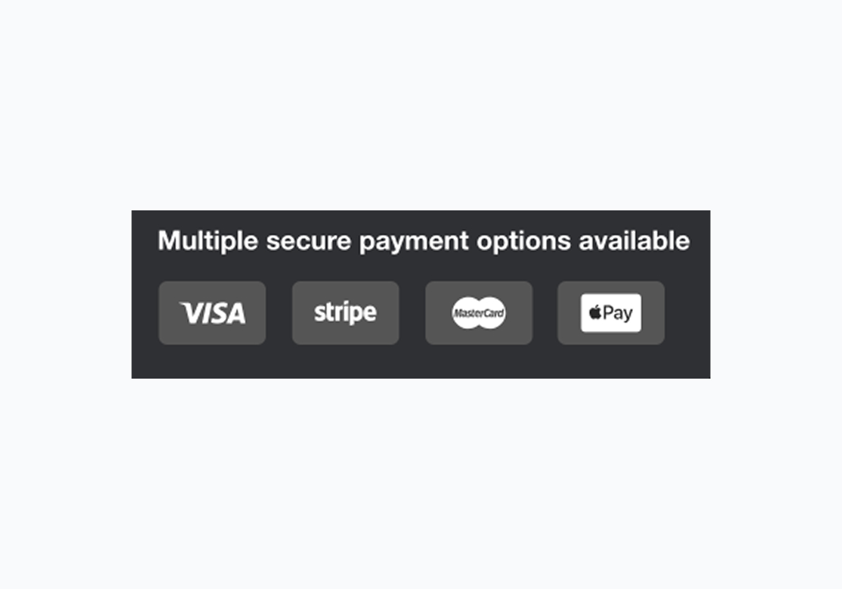 Payment Logo - Dark Bar
