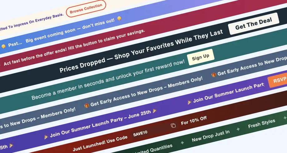Maximize Conversions with High-Impact Website Announcement Bars