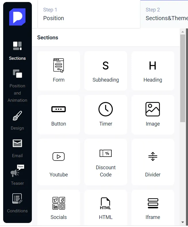 Several elements for  your popup image 2
