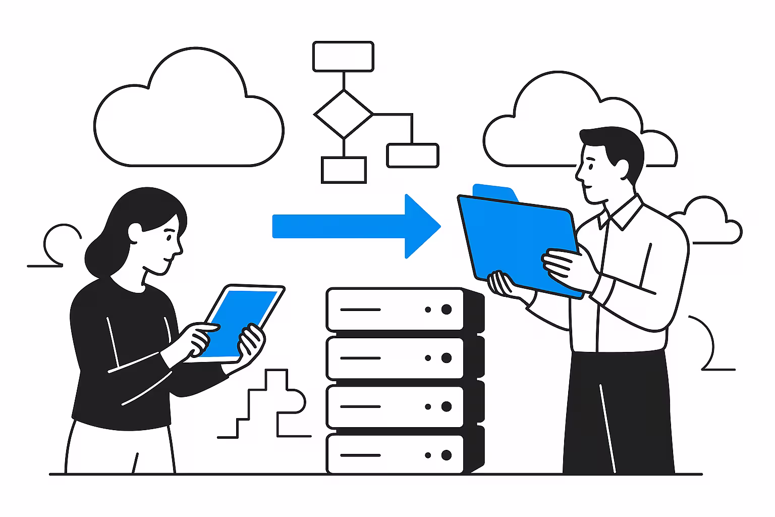 Миграция данных в ИТ и Software Development: виды, сценарии, риски и выгоды для бизнеса в 2025 году