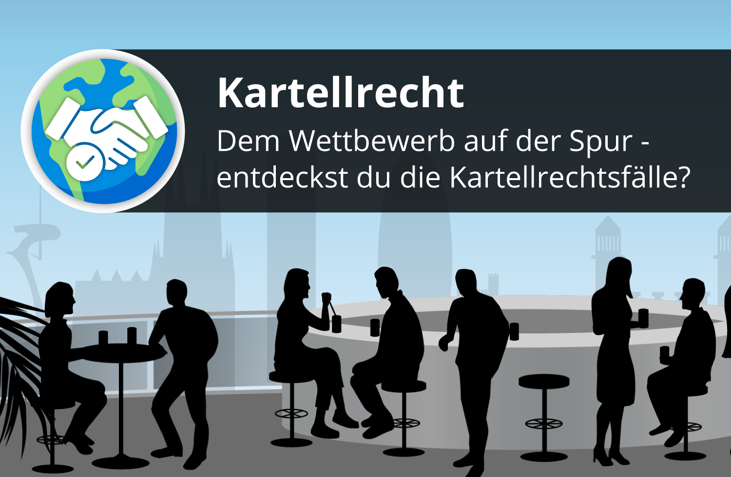 Startscreen of th online course antitrust law